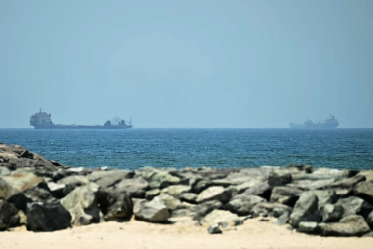 Ships in the Gulf near the coast of Sharjah, United Arab Emirates, May 9, 2026 (AFP / Giuseppe CACACE)