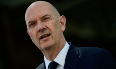 Roland Lescure, le 2 mai 2024, à Saint-Nazaire ( AFP / LOIC VENANCE )