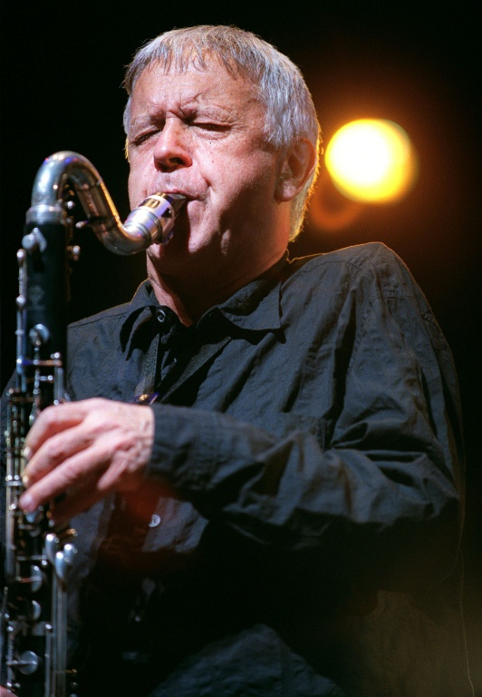 Le musicien de Jazz Michel Portal, le 14 septembre 2003, à la Cité de la Musique à Paris, dans le cadre du festival "Jazz à la Villette" ( AFP / Pierre-Franck COLOMBIER )