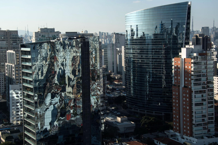 Vue de Sao Paulo, capitale économique du Brésil ( AFP / NELSON ALMEIDA )