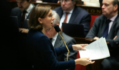 La ministre des Comptes publics Amélie de Montchalin à l'Assemblée nationale le 9 décembre 2025 ( AFP / Alain JOCARD )