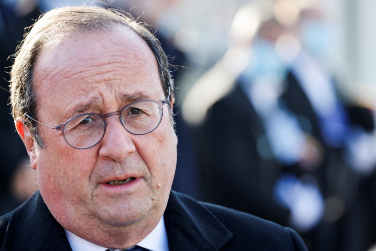 François Hollande, le 11 novembre 2021, à Paris ( POOL / LUDOVIC MARIN )
