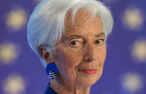La présidente de la BCE Christine Lagarde lors d'une conférence de presse sur la politique monétaire de la zone euro à Francfort, le 11 juin 2026 ( AFP / Kirill KUDRYAVTSEV )