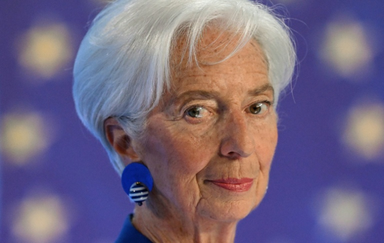 La présidente de la Banque centrale européenne (BCE), Christine Lagarde, s'exprime lors d'une conférence de presse, au siège de la banque centrale à Francfort-sur-le-Main, dans l'ouest de l'Allemagne, le 11 juin 2026 ( AFP / Kirill KUDRYAVTSEV )