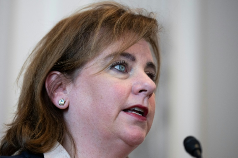 La présidente de l'association anti-avortement Pro-Life America, Marjorie Dannenfelser, s'exprime lors d'une conférence de presse, au Capitole, le 13 septembre 2022, à Washington ( GETTY IMAGES NORTH AMERICA / Drew Angerer )