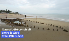 Vietnam: le typhon Kalmaegi fait apparaître une épave ancienne