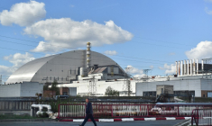 La centrale de Tchernobyl. ( AFP / SERGEI SUPINSKY )