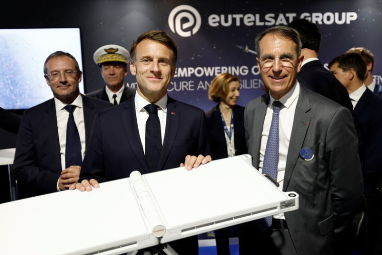 Emmanuel Macron au salon du Bourget