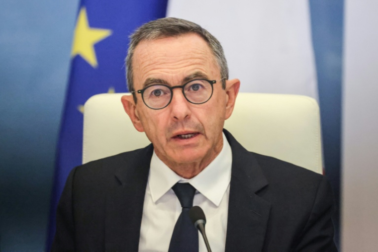 Le ministre de l'Intérieur démissionnaire Bruno Retailleau le 18 eptembre 2025 à Paris ( AFP / Ludovic MARIN )