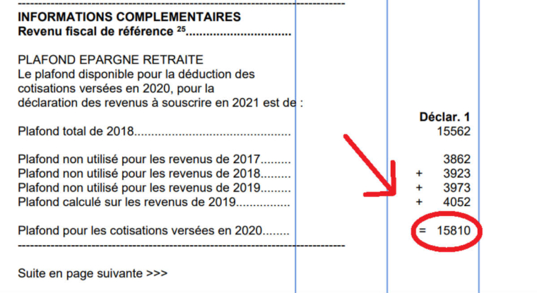 S'il ne figure pas sur votre avis d'impôt, demandez à l'administration fiscal de vous communiquer votre plafond épargne retraite. (© DR)