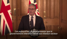 Le Royaume-Uni va interdire l'accès des réseaux sociaux aux moins de 16 ans (Starmer)
