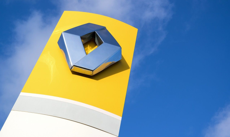 Le losange, logo de la marque Renault. (crédit photo : Adobe Stock / )