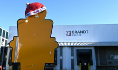 L'ancienne usine du groupe de gros électroménager Brandt à Saint-Ouen, près de Vendôme (Loir-et-Cher), le 15 décembre 2025 ( AFP / JEAN-FRANCOIS MONIER )