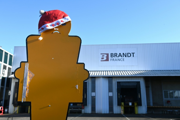 L'ancienne usine du groupe de gros électroménager Brandt à Saint-Ouen, près de Vendôme (Loir-et-Cher), le 15 décembre 2025 ( AFP / JEAN-FRANCOIS MONIER )