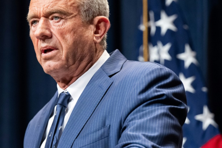 Le ministre américain de la Santé, Robert Kennedy Jr, le 23 juin 2025 à Washington ( AFP / SAUL LOEB )