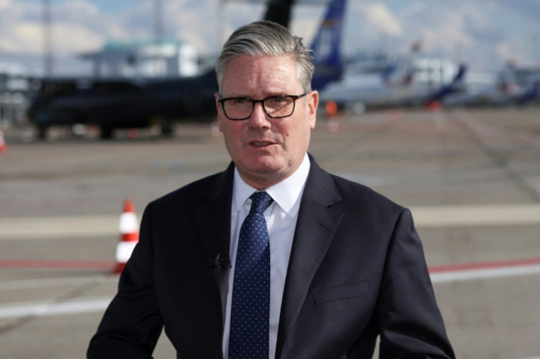 Le Premier ministre britannique Keir Starmer à Copenhague après l'attaque à l'extérieur de la synagogue d'Heaton Park, à Manchester, en Angleterre, le 2 octobre 2025 ( POOL / Suzanne Plunkett )