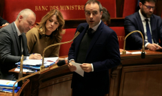 Le Premier ministre Sébastien Lecornu le 18 novembre 2025 à l'Assemblée nationale à Paris ( AFP / Alain JOCARD )