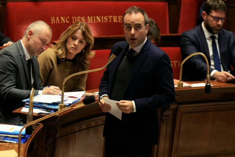 Le Premier ministre Sébastien Lecornu le 18 novembre 2025 à l'Assemblée nationale à Paris ( AFP / Alain JOCARD )