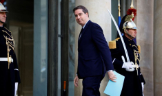 Le ministre délégué au Commerce extérieur, Olivier Becht, au Palais de l'Elysée à Paris, France