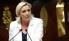 Marine Le Pen, le 1er octobre 2024, à l'Assemblée nationale ( AFP / ALAIN JOCARD )