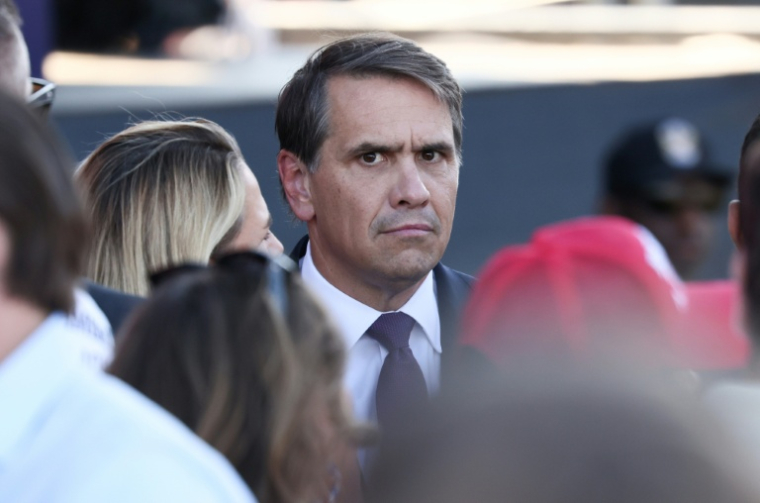 Le ministre américain de la Justice par intérim, Todd Blanche, participe à une cérémonie de lancement de la Grande foire américaine des Etats, sur l'esplanade du Mall à Washington, le 24 juin 2026 ( AFP / Jemal COUNTESS )