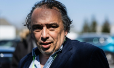 Le maire de Roubaix, Guillaume Delbar, le 3 avril 2025 à Roubaix, dans le Nord ( AFP / Sameer Al-DOUMY )