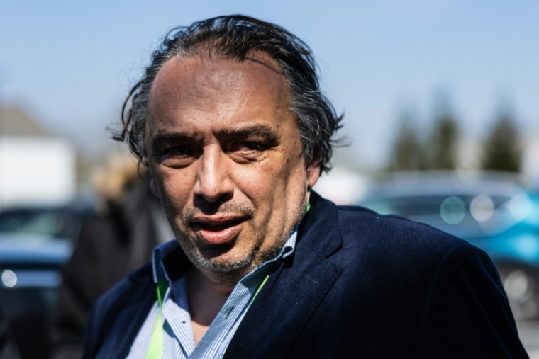 Le maire de Roubaix, Guillaume Delbar, le 3 avril 2025 à Roubaix, dans le Nord ( AFP / Sameer Al-DOUMY )