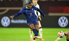 Contre l'Allemagne au match aller, le 24 octobre 2025, Kadidiatou Diani avait su se créer des occasions, mais sans jamais concrétiser ( AFP / INA FASSBENDER )