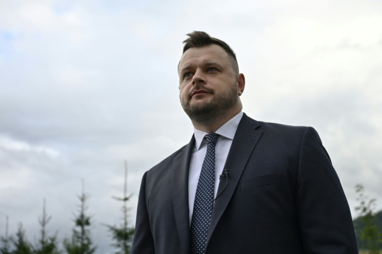 Le PDG de Naftogaz, le principal fournisseur de gaz ukrainien, Sergiy Fedorenko, dans la région d'Ivano-Frankivsk, le 18 septembre 2026, en Ukraine ( AFP / Genya SAVILOV )
