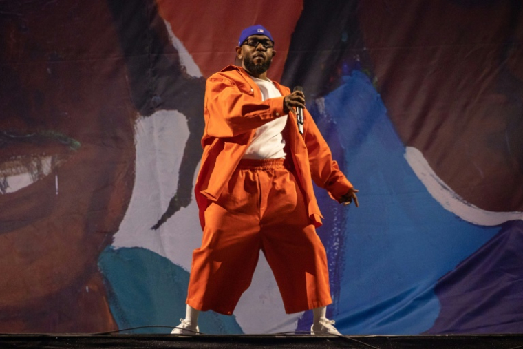 Kendrick Lamar se produit, le 11 juin 2023 à New York ( AFP / Yuki IWAMURA )