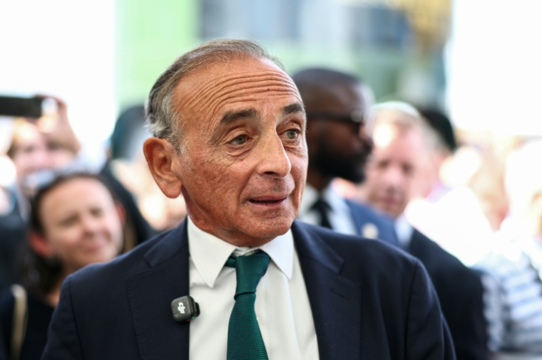 Le dirigeant du parti Reconquête! Eric Zemmour à la foire de Châlons-en-Champagne, dans la Marne, le 3 septembre 2026 ( AFP / Sameer AL-DOUMY )