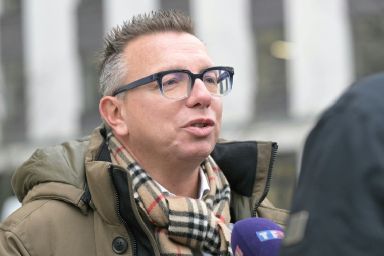 Le numéro un de la CFTC Cyril Chabanier, à Paris le 17 janvier 2025 ( AFP / Bertrand GUAY )