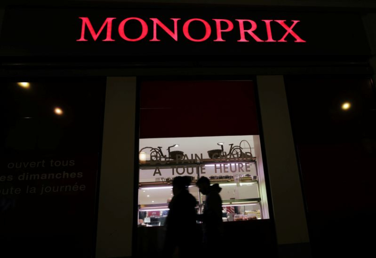 L'entrée d'un supermarché Monoprix à Nice