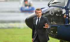 Le président Emmanuel Macron à Berlin, le 23 juillet 2025 ( AFP / RALF HIRSCHBERGER )