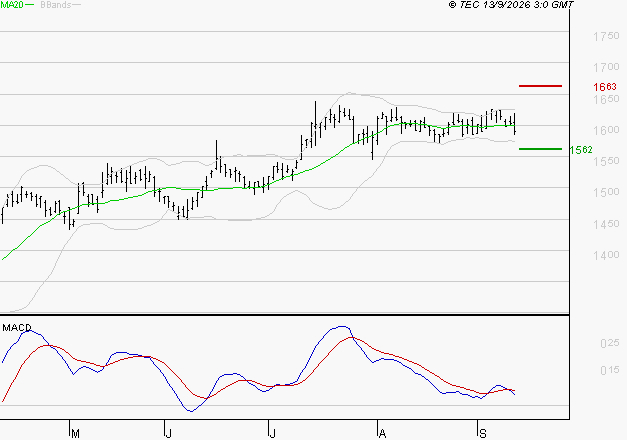COFACE : Une consolidation vers les supports est probable