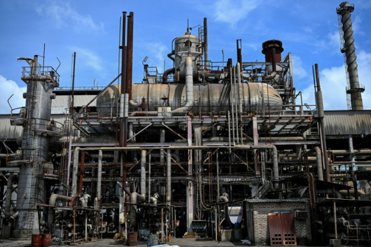 L'usine d'engrais de Ashuganj, dans l'est du Bangladesh, à l'arrêt depuis un an, le 12 août 2026 ( AFP / Salahuddin Ahmed )