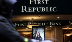 Le logo de First Republic Bank à New York