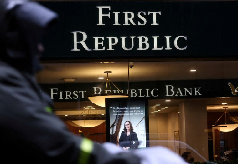 Le logo de First Republic Bank à New York