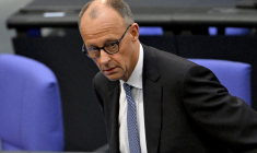 Friedrich Merz à Berlin, en Allemagne, le 6 mai 2025. ( AFP / RALF HIRSCHBERGER )