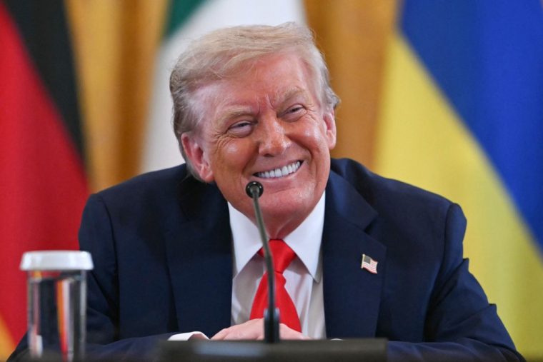 Donald Trump à Washington, aux États-Unis, le 18 août 2025. ( AFP / ANDREW CABALLERO-REYNOLDS )