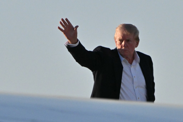 Donald Trump à West Palm Beach, aux États-Unis, le 2 mars 2025. ( AFP / ROBERTO SCHMIDT )
