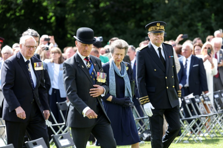La princesse Anne au mémorial de Thiepval pour célébrer les 110 ans de la bataille de la Somme, le 1er juillet 2026 ( AFP / Francois LO PRESTI )