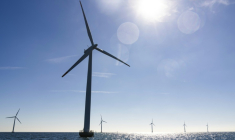 Des éoliennes installées en mer Baltique au Danemark, le 4 septembre 2023 ( Ritzau Scanpix / Thomas Traasdahl )