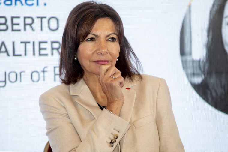 Anne Hidalgo, le 28 novembre 2022, à Bruxelles ( BELGA / HATIM KAGHAT )