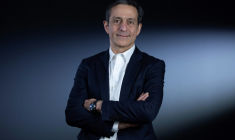 Martin Ajdari, président de l'Arcom, le 31 janvier 2025, à Paris ( AFP / Thomas SAMSON )
