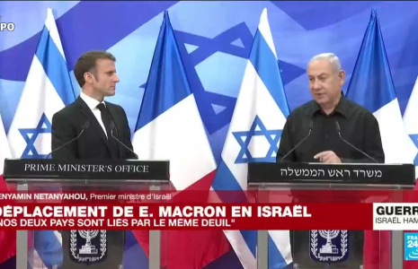 REPLAY - Déclaration à la presse d'E. Macron et B. Netanyahou : "Nos deux pays sont liés par le même deuil"