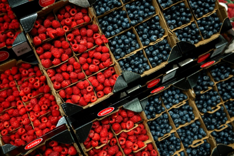 Un grossiste de Dordogne, poursuivi pour avoir frauduleusement étiqueté "origine France" des fruits produits à l'étranger, condamné à un an de prison avec sursis et 50.000 euros d'amende ( AFP / Dimitar DILKOFF )