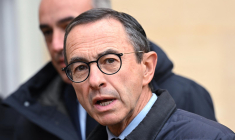 Bruno Retailleau, à Matignon, le 13 mars 2022 ( AFP / BERTRAND GUAY )