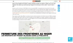 Fermeture des frontières au Niger : les migrants en transit bloqués dans la précarité