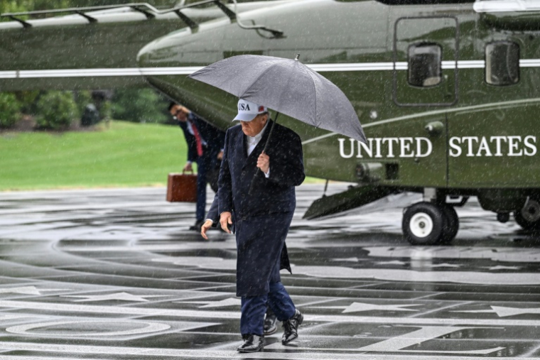 Le président américain Donald Trump de retour à la Maison Blanche après un déplacement dans le Tennessee, le 26 septembre 2026 ( AFP / Alex WROBLEWSKI )
